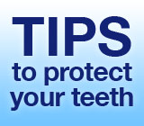 teeth tips.