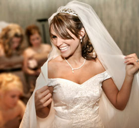 wedding smile.