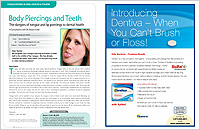 Body Piercing and Teeth - Dear Doctor Magazine