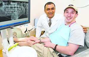 Scott Heyman with Dr. Abtin Shahriari.