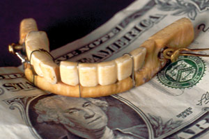 george washington lower denture.