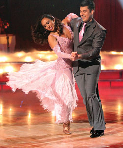 Cheryl Burke dancing with Rob Kardashian.