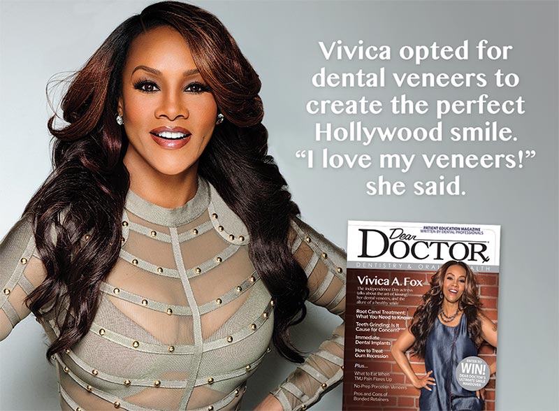 Vivica A. Fox Porcelain Veneers.