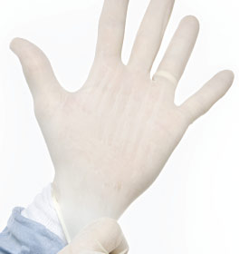 Latex glove allergies