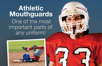 Athletic mouthguards prevent sports injuries.