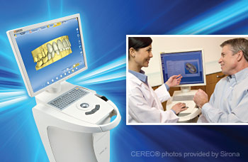 Cerec In-Office dental restorations with computers - CAD/CAM.