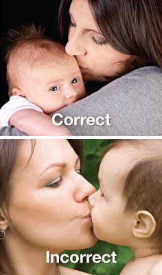 kissing infant on lips causes tooth decay.