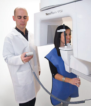 Cone beam dental scanner.