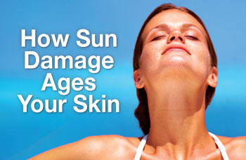 How sun damage ages your skin.