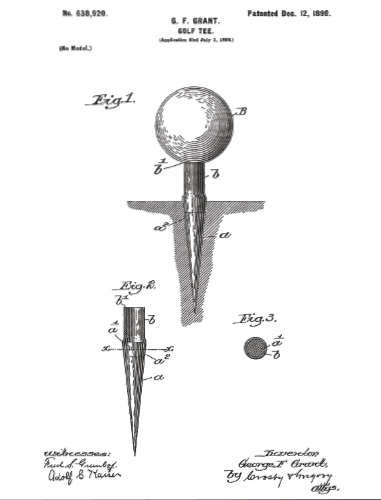 Golf tee patent.