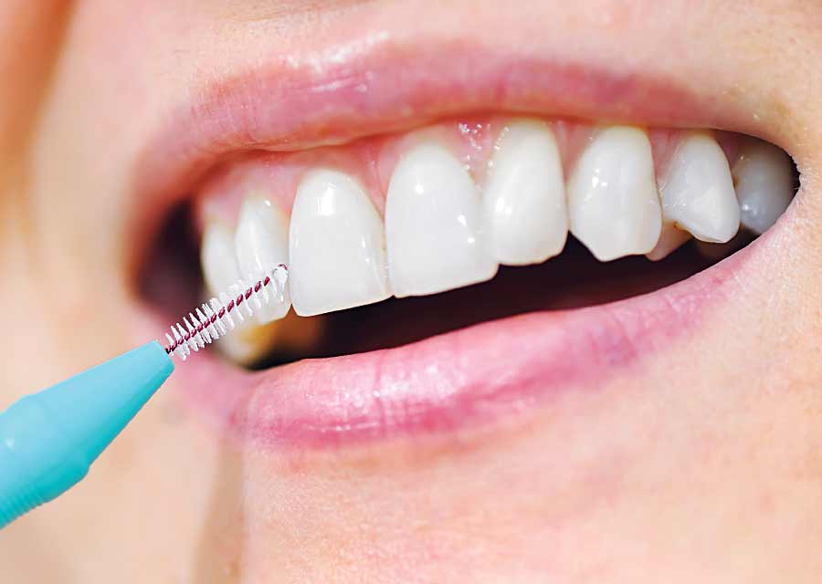 Interdental cleaning.