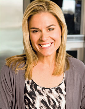 Cat Cora smiling.